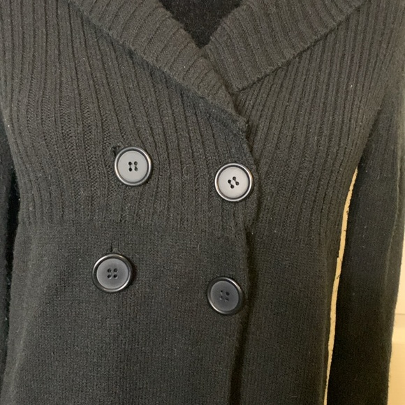 Canyon River Blue Long Big Buttons Hooded Cardigan - Picture 3 of 8